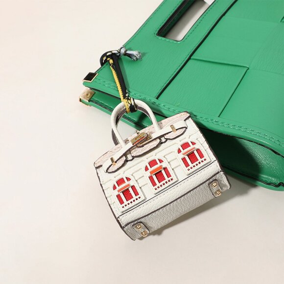 NEW Boutique Mini Handbag Inspo Baby Birkie Purse Charm to Store Ipods Ear Pods - Picture 10 of 10